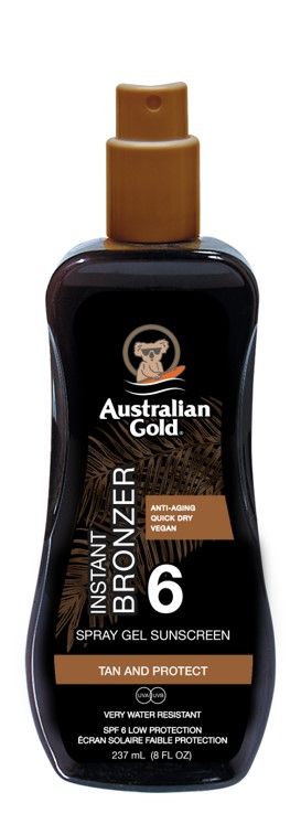 Australian Gold SPF Spray Gels con Effetto Bronze