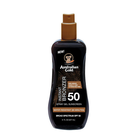 Australian Gold SPF Spray Gels con Effetto Bronze